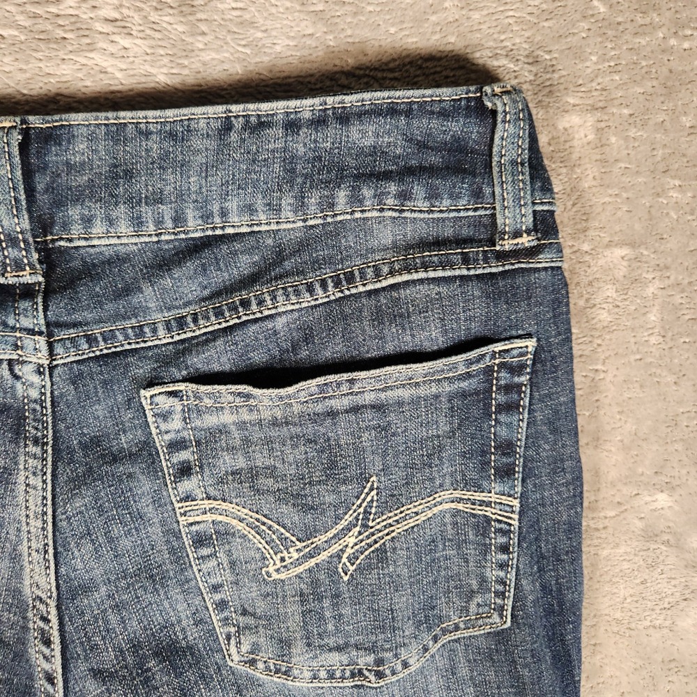 Wrangler Bootcut Jeans Womens 9x30 Blue Excellent Stretch Denim Mid Rise - Picture 12 of 13